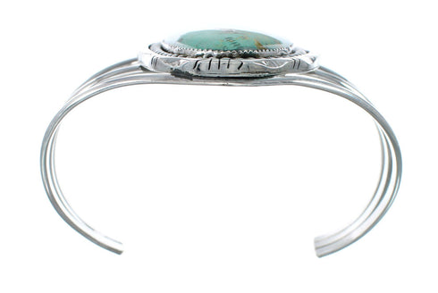 Genuine Navajo Kingman Turquoise Sterling Silver Cuff Bracelet NN20511